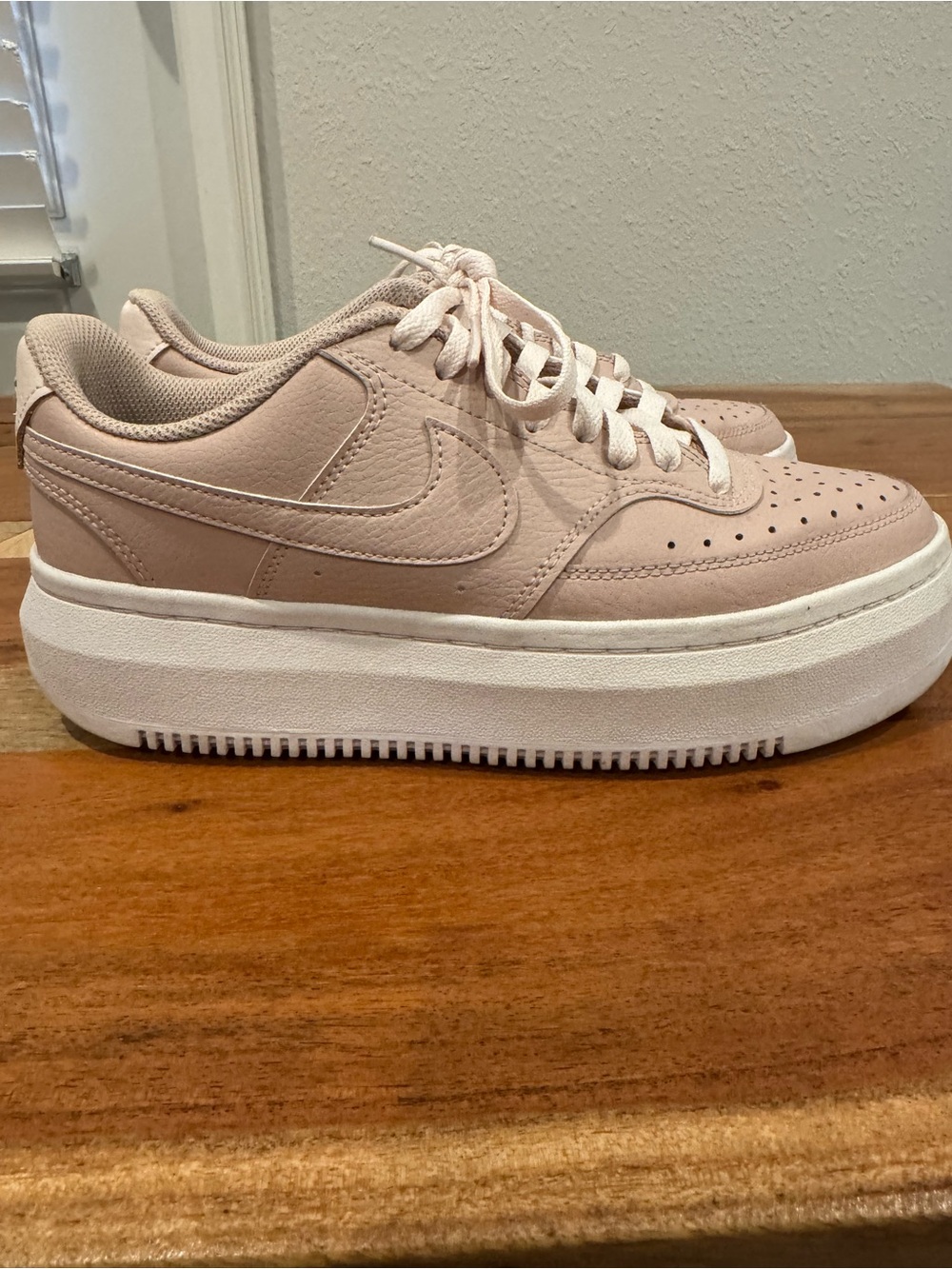 Size 10 Nike Court Vision Alta LTR Platform sneakers